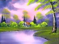 Bob Ross - Cabin by the Pond.jpg