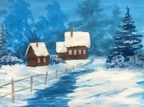 Bob Ross - Winter at the Farm.jpg